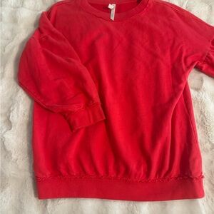 Red Crewneck Sweatshirt